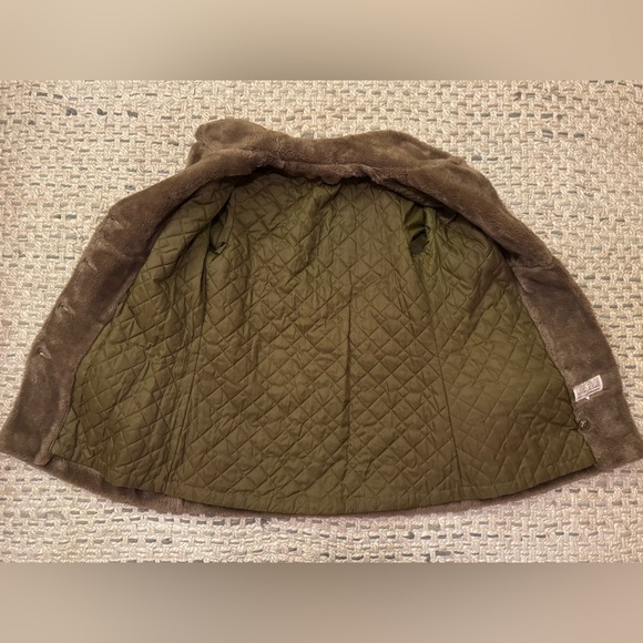 Retro 1970’s Luxurious Tan Faux Fur Double Breasted Coat - Medium - Picture 6 of 7